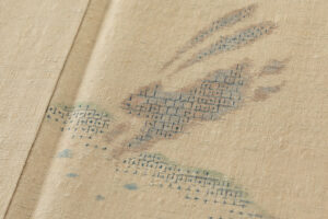 本場結城紬 着物 うさぎ柄のサブ8画像