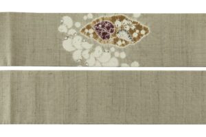 日本工芸会正会員 小倉淳史作　紬九寸名古屋帯のサブ5画像