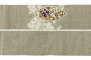 日本工芸会正会員 小倉淳史作　紬九寸名古屋帯のサブ6画像