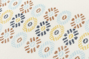 工芸きもの野口製　絽 小紋 着尺 　「小苺段」　未仕立て品のサブ4画像