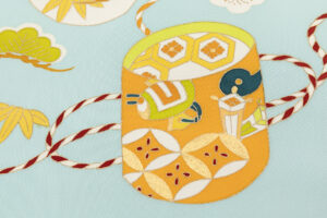 志ま亀製　塩瀬九寸名古屋帯のサブ4画像