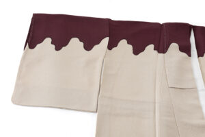 久呂田明功作　縮緬地訪問着のサブ2画像