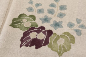 久呂田明功作　縮緬地訪問着のサブ5画像