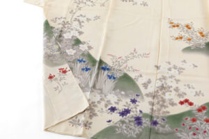 に志山染匠製　無線友禅 訪問着地　未仕立て品のサブ4画像