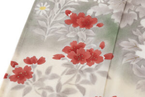 に志山染匠製　無線友禅 訪問着地　未仕立て品のサブ6画像