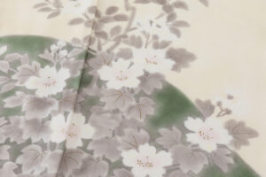 に志山染匠製　無線友禅 訪問着地　未仕立て品のサブ7画像