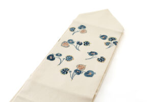 熊谷好博子作　縮緬九寸名古屋帯のサブ1画像