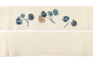 熊谷好博子作　縮緬九寸名古屋帯のサブ6画像