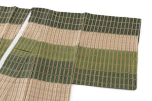 柳崇作　熨斗目 紬訪問着のサブ1画像