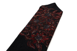 浦野理一作　型絵染 縦節紬 九寸名古屋帯のサブ1画像