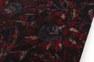 浦野理一作　型絵染 縦節紬 九寸名古屋帯のサブ2画像