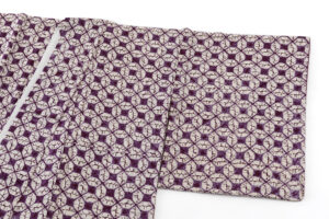 草紫堂製　南部紫根染 紬着物のサブ1画像