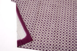 草紫堂製　南部紫根染 紬着物のサブ3画像