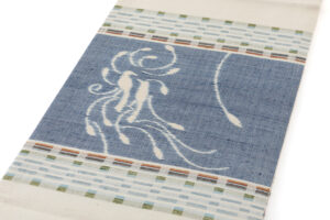 人間国宝 佐々木苑子作　紬開き九寸名古屋帯のサブ1画像