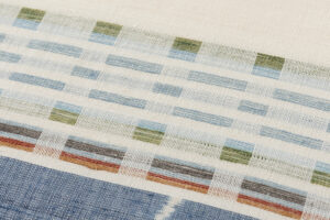 人間国宝 佐々木苑子作　紬開き九寸名古屋帯のサブ4画像