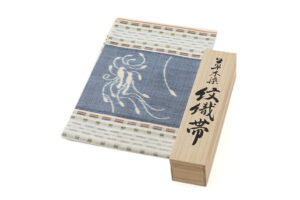 人間国宝 佐々木苑子作　紬開き九寸名古屋帯のサブ7画像