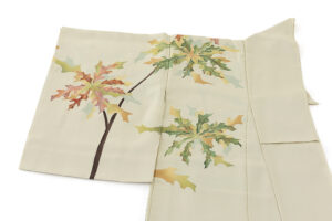 東京染繍大彦製　訪問着地　「陽光に葉陰」　未仕立て品のサブ2画像
