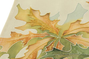 東京染繍大彦製　訪問着地　「陽光に葉陰」　未仕立て品のサブ7画像