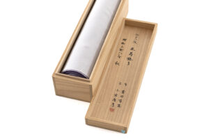 人間国宝 小宮康孝作　江戸小紋 着尺　「米寿格子」　未仕立て品のサブ7画像