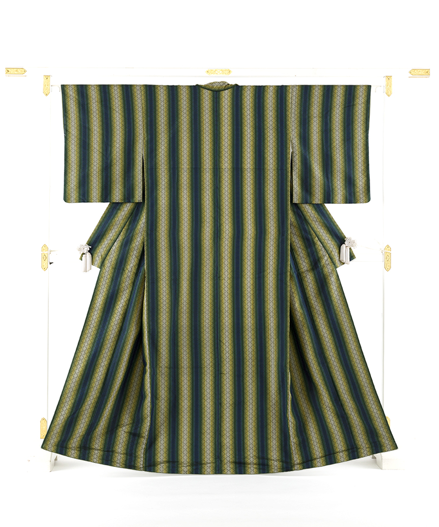 Lineお友達先行公開中：作家不詳 首里花織 着物のメイン画像