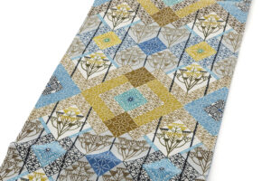 日本工芸会正会員 遠藤あけみ作　型絵染 開き九寸名古屋帯のサブ1画像