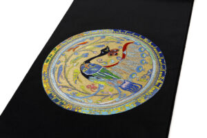 龍村光翔製（二代目 龍村平蔵）　袋帯　「波斯大鵬文」のサブ1画像