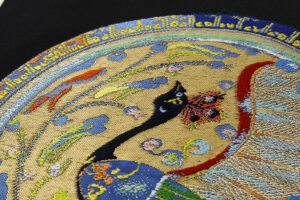 龍村光翔製（二代目 龍村平蔵）　袋帯　「波斯大鵬文」のサブ2画像