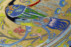 龍村光翔製（二代目 龍村平蔵）　袋帯　「波斯大鵬文」のサブ3画像