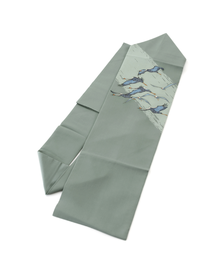 Lineお友達先行公開中：人間国宝 田島比呂子作　塩瀬九寸名古屋帯のメイン画像