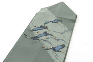 人間国宝 田島比呂子作　塩瀬九寸名古屋帯のサブ1画像