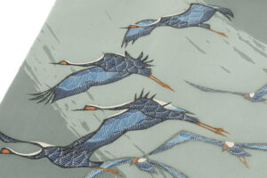 人間国宝 田島比呂子作　塩瀬九寸名古屋帯のサブ2画像