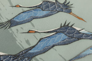 人間国宝 田島比呂子作　塩瀬九寸名古屋帯のサブ4画像