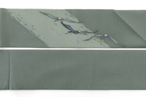 人間国宝 田島比呂子作　塩瀬九寸名古屋帯のサブ5画像