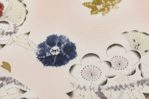 日本工芸会正会員 小倉淳史作　塩瀬九寸名古屋帯地　未仕立て品のサブ3画像