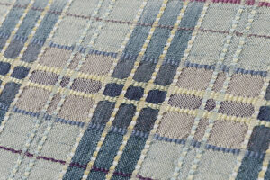 谷田部郁子作　紬九寸名古屋帯地　「紫露草」　未仕立て品のサブ3画像