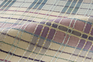 谷田部郁子作　紬九寸名古屋帯地　「紫露草」　未仕立て品のサブ4画像