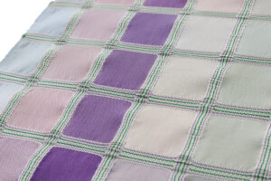 最上格子織 九寸名古屋帯地 　「彩」　未仕立て品のサブ3画像