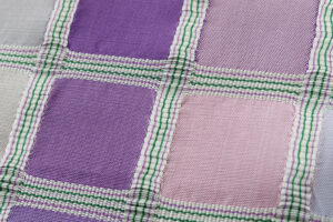 最上格子織 九寸名古屋帯地 　「彩」　未仕立て品のサブ4画像