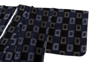 浦野理一作　縦節紬 着物のサブ1画像