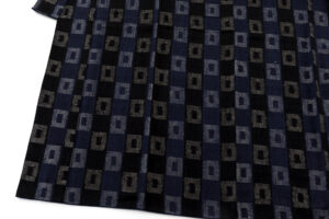 浦野理一作　縦節紬 着物のサブ2画像