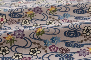 日本工芸会正会員 知念貞男作　竺仙鑑製 本紅型染 小紋 着尺　未仕立て品のサブ5画像