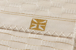 人間国宝 細見華岳作　綴織 八寸名古屋帯のサブ5画像