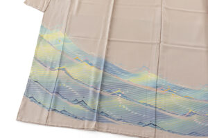 中町博志作　本加賀友禅 色留袖地　未仕立て品のサブ2画像