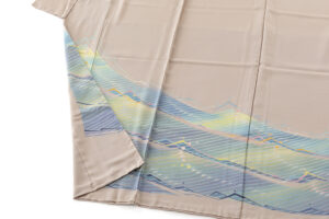 中町博志作　本加賀友禅 色留袖地　未仕立て品のサブ3画像