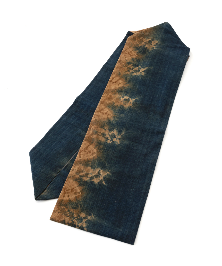 Lineお友達先行公開中：青戸柚美江作　出雲織絞 九寸名古屋帯のメイン画像