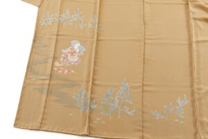 初代 由水十久作　本加賀友禅 訪問着地　未仕立て品のサブ3画像