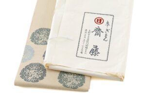 ぎをん齋藤製　穀織 夏九寸名古屋帯のサブ8画像
