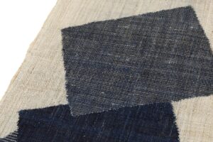 日本工芸会正会員 鈴木苧紡庵作　重要無形文化財 越後上布 八寸名古屋帯のサブ2画像