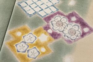 辻が花 紬訪問着のサブ5画像