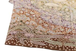 樋熊哲也作　辻が花絞 訪問着　「麗花」のサブ3画像